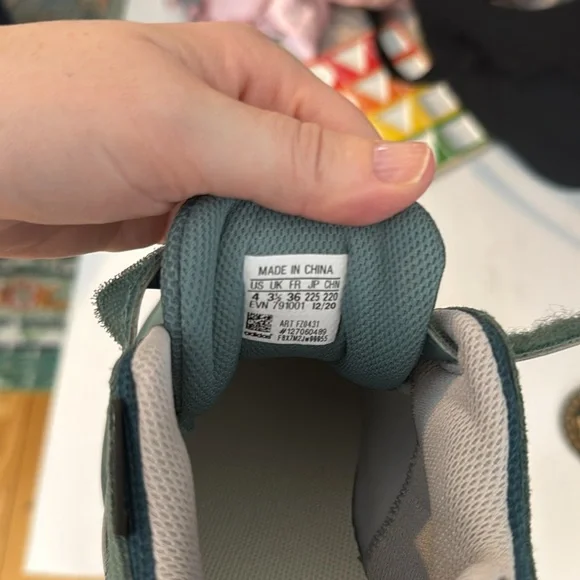 adidas Blue and White Sneakers with Cushioned Sole - Picture 4 of 4